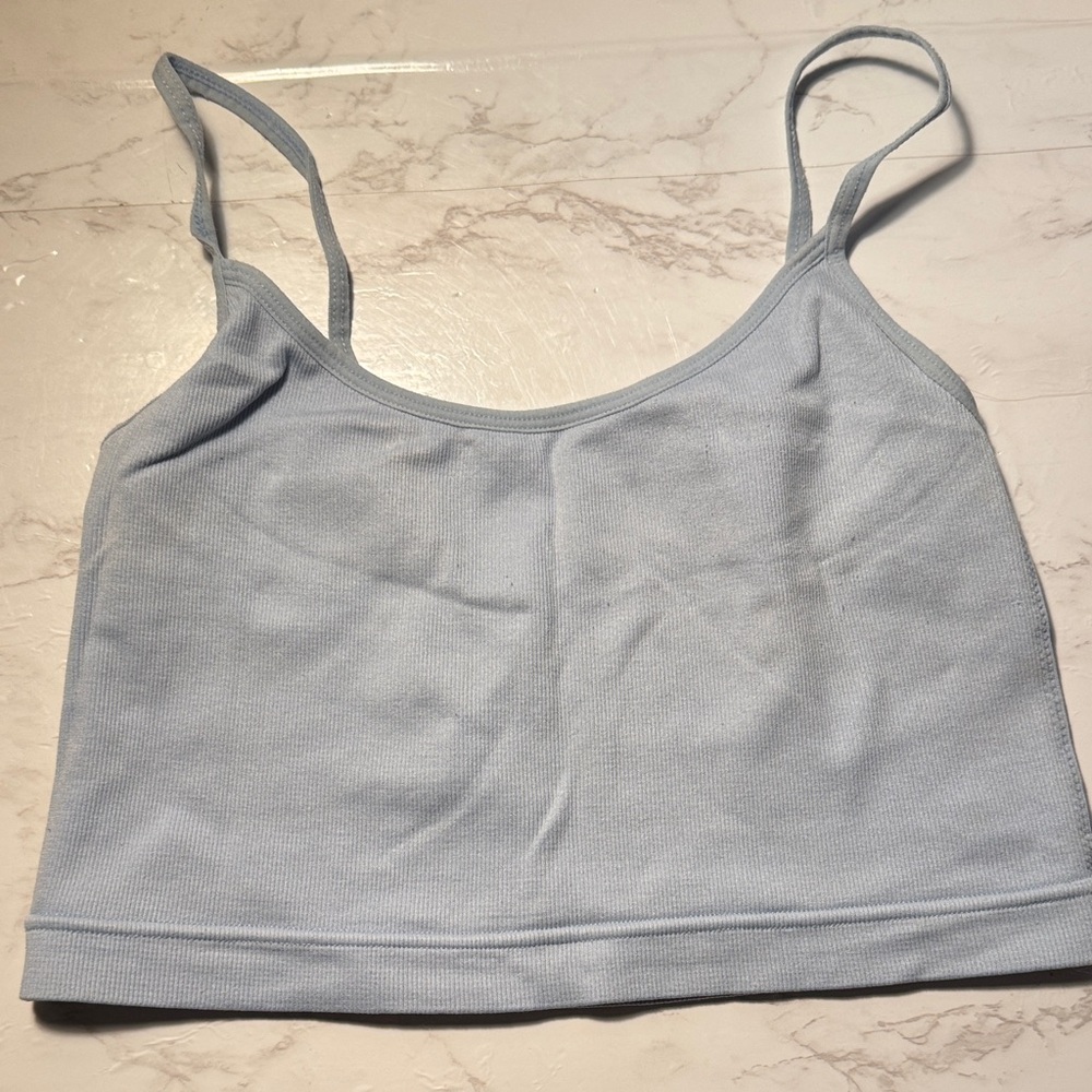 Garage Light Blue Women's Crop Top
